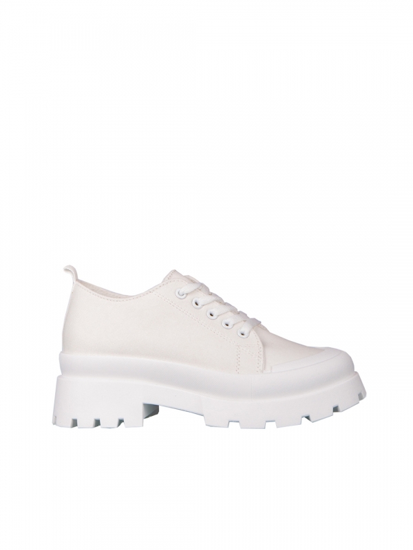 Дамски спортни обувки бели  от текстилен материал  Genie, 5 - Kalapod.bg