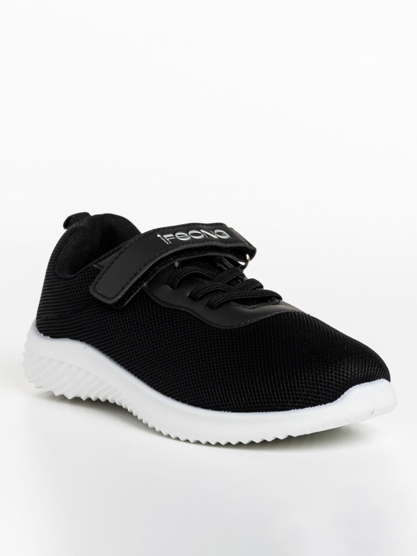 Детски спортни обувки  черни  от текстилен материал  Amie, 2 - Kalapod.bg